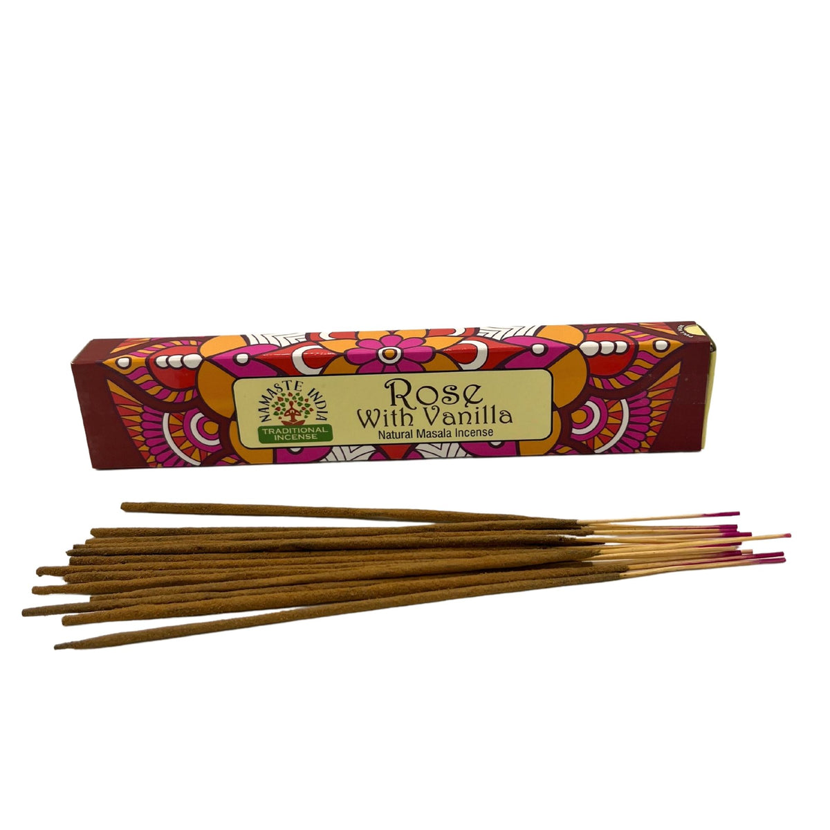 Namaste Mandala Masala Incense - Rose with Vanilla – view 6