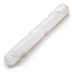 Selenite Spiral Wand - 16cm, Round Both Ends