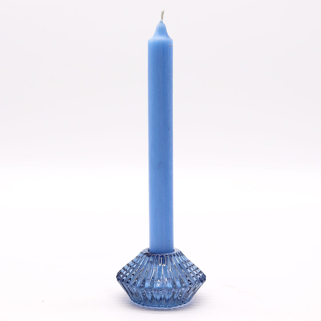 Set of 2 Flower Flip Candle Holders - Royal Blue – view 5