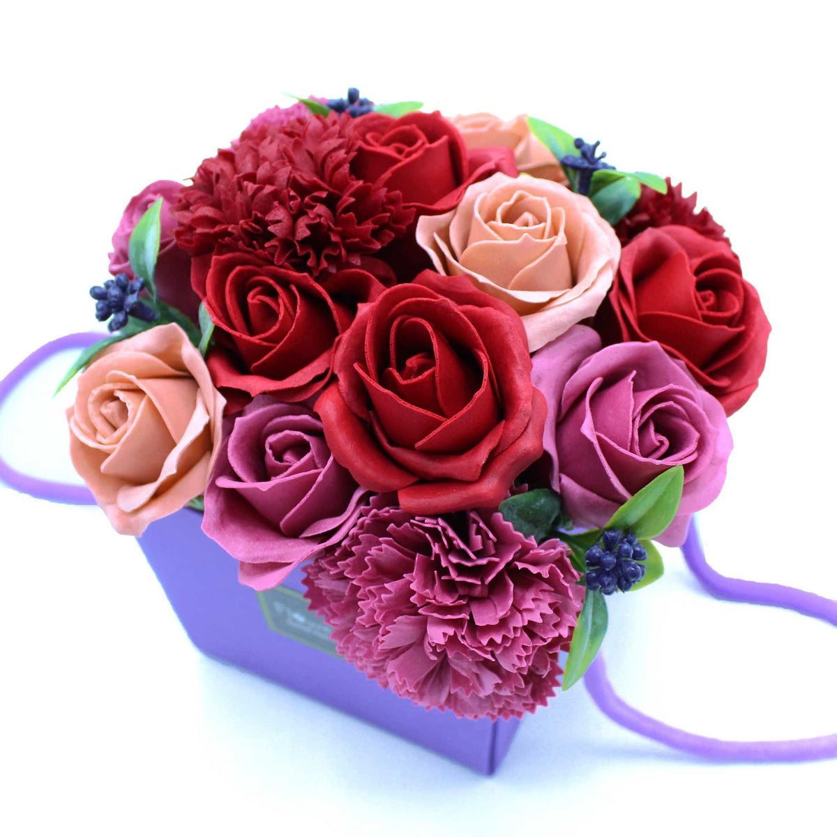 Soap Flower Bouquet - Purple Flower Garden – view 7