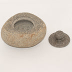 Natural Riverstone Grounding Pot - Large - approx 15x12cm – view 3