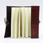 Two Dragons Leather Notebook, Red Tan, 200 Pages, 17.5x12.5x3cm – view 2