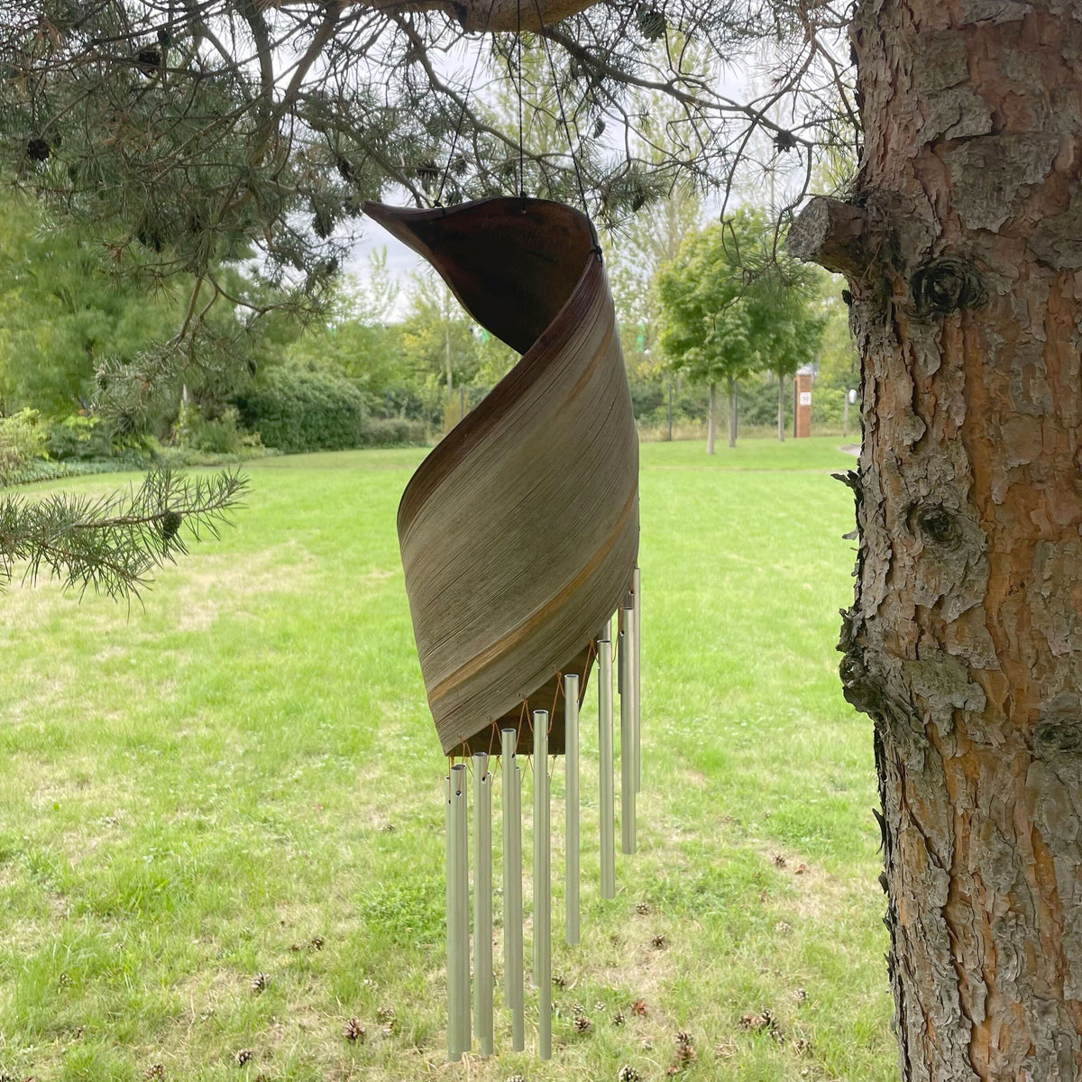 Coconut Leaf Wind Chime - Natural, 50 cm – view 2