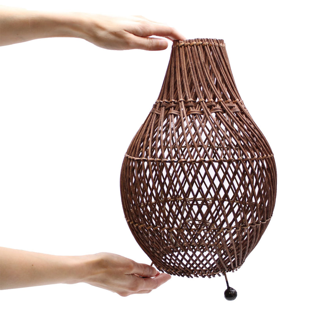 Rattan Table Lamp - Dark Brown – view 4