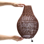 Rattan Table Lamp - Dark Brown – view 4
