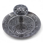 Mushroom Plate Incense Holder Silver Effect – view 2
