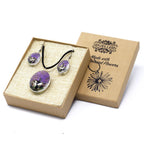 Tree of Life Pressed Flower Jewellery Set - Lavender – view 5