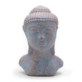 Tranquility Buddha Head Statue, Blue Copper