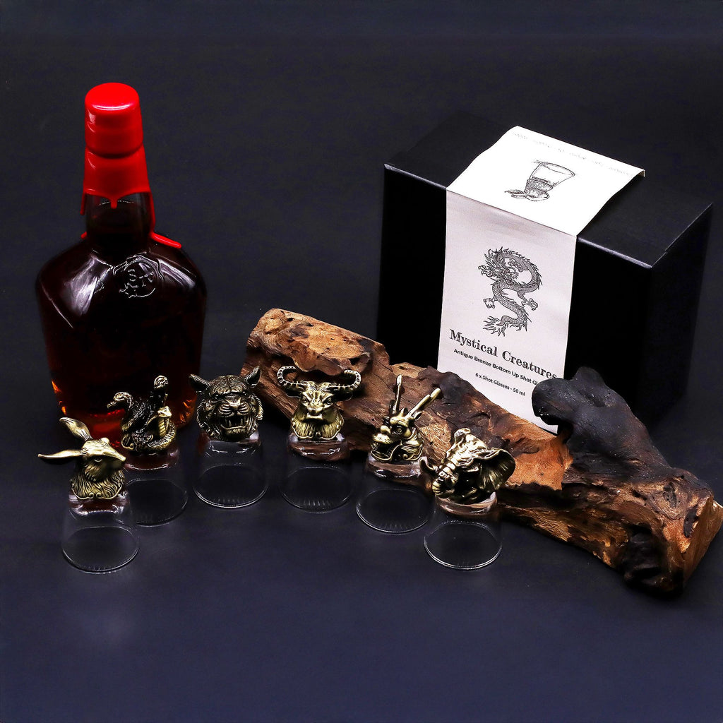 Set of 6 Wild Forest Creatures Shot Glasses - 50ml – view 8
