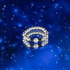 Nymph Gemstone Ring Set - Northern Lights Labradorite & Lapis – view 8