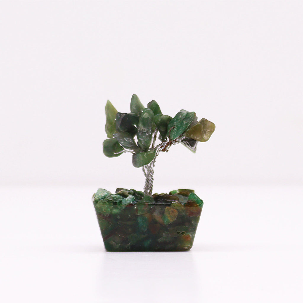 Mini Gemstone Tree on Orgonite Base, Green Aventurine – view 2