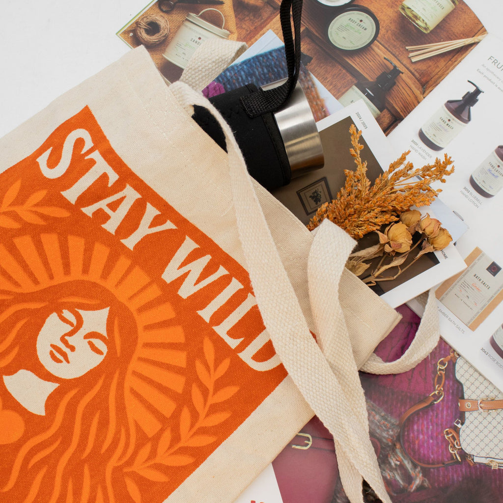 Nomad Sari Toni Tote Bag - Stay Wild - Natural – view 6