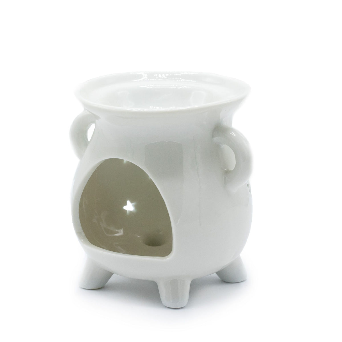 Moon Phase Ceramic Oil Burner - White – view 2