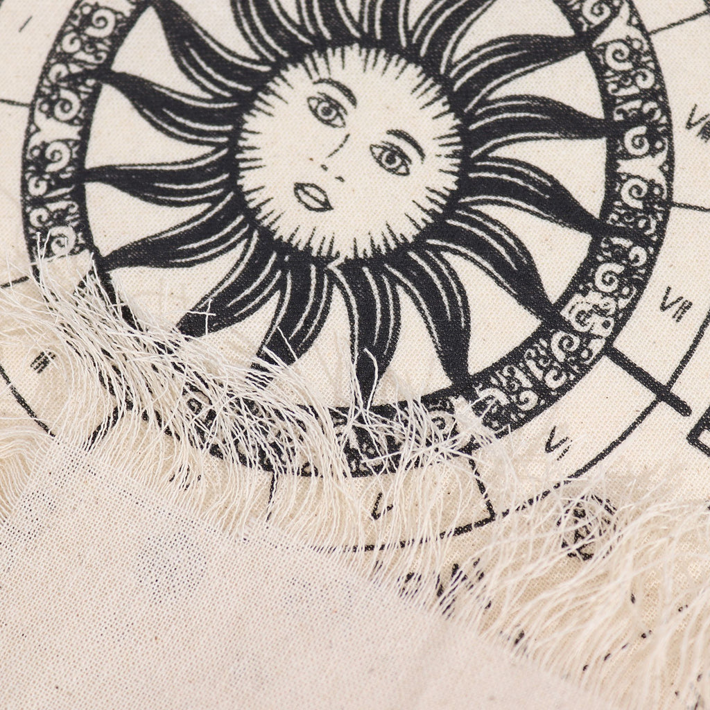 Ancient Witch Sun Face Pendulum Cloth - Natural & Black – view 2