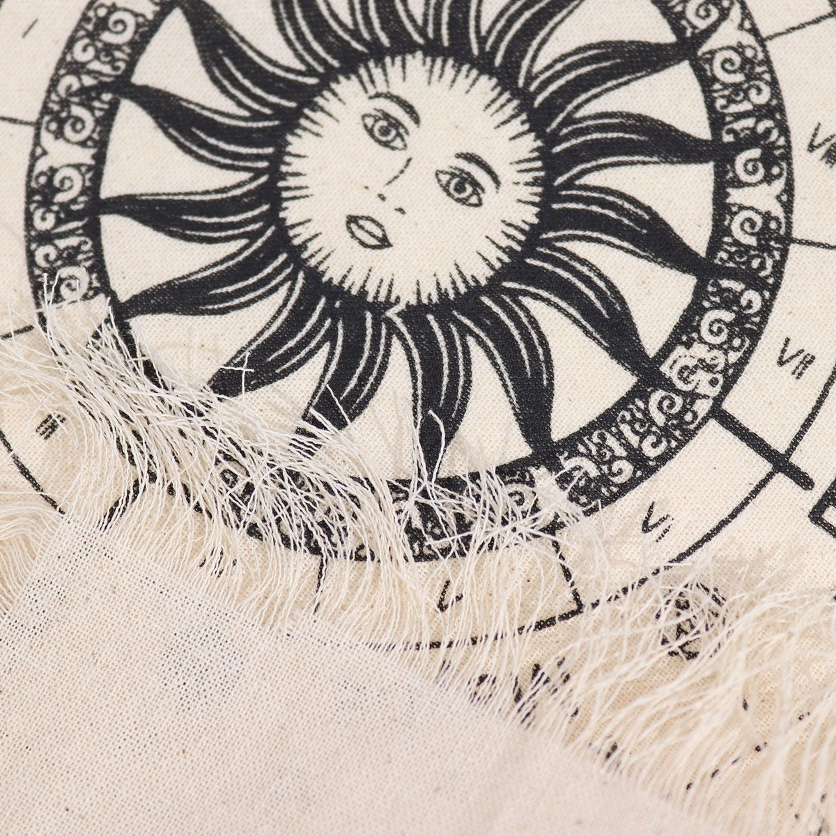 Ancient Witch Sun Face Pendulum Cloth - Natural & Black – view 2