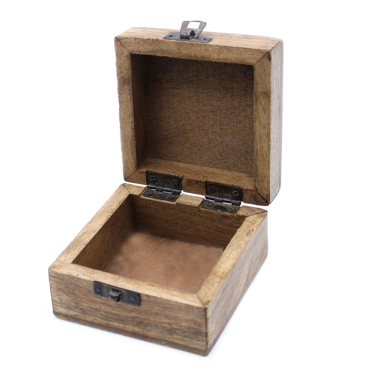 White Wash Mango Wood Box, Slavic Design, 10x10cm – view 5