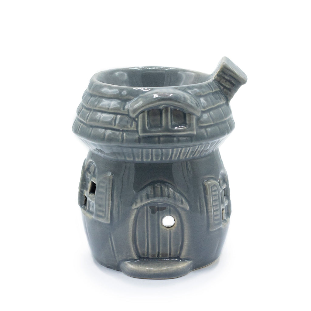 Mushroom House Ceramic Oil Burner - Grey – view 2