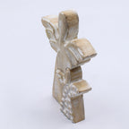 Mango Wood Angel in Angel - Whitewash, 15cm – view 3