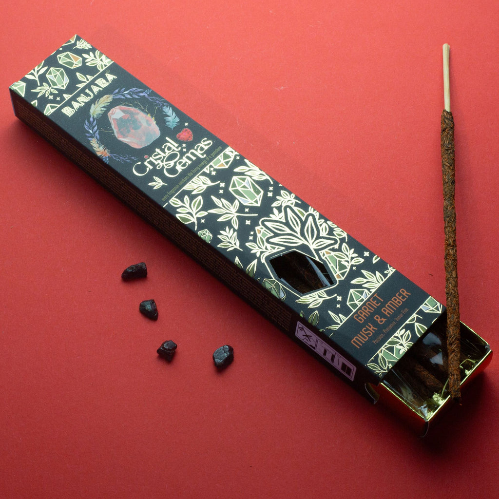 Banjara Crystal Gemas Incense Sticks - Garnet Musk & Amber – view 4