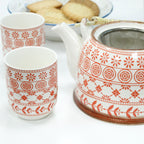 Ceramic Herbal Teapot Set with 6 Cups - Amber – view 8