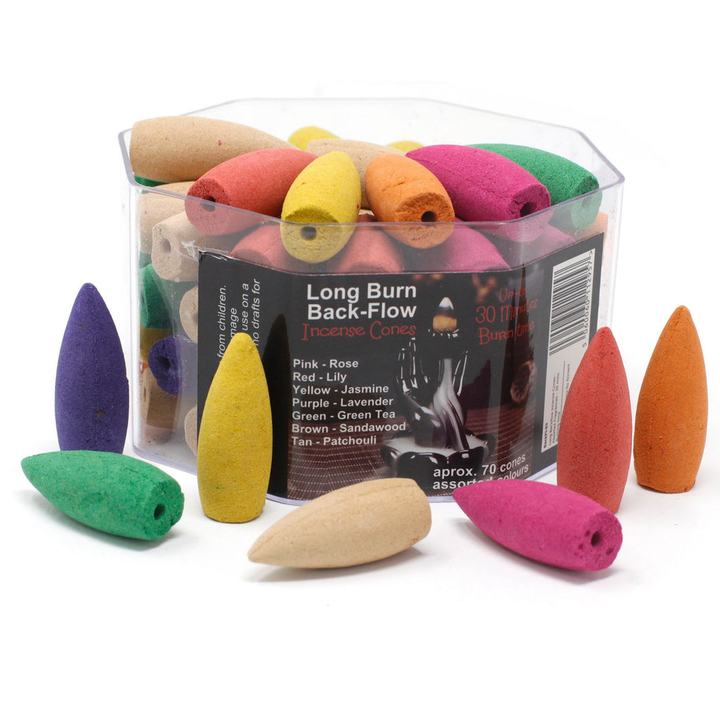 Long Backflow Incense Cones - Assorted Fragrances – view 5