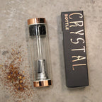 Crystal Glass Tea Infuser Bottle - Rose Gold - Rock Quartz – view 7