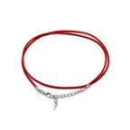 Waxed Cotton Pendant Cord 2mm x 55cm - Red – view 2
