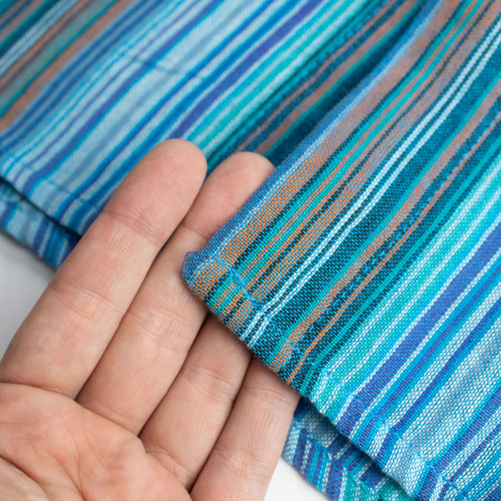 Nomad Sari Grandad Shirt - Turquoise - Large – view 6