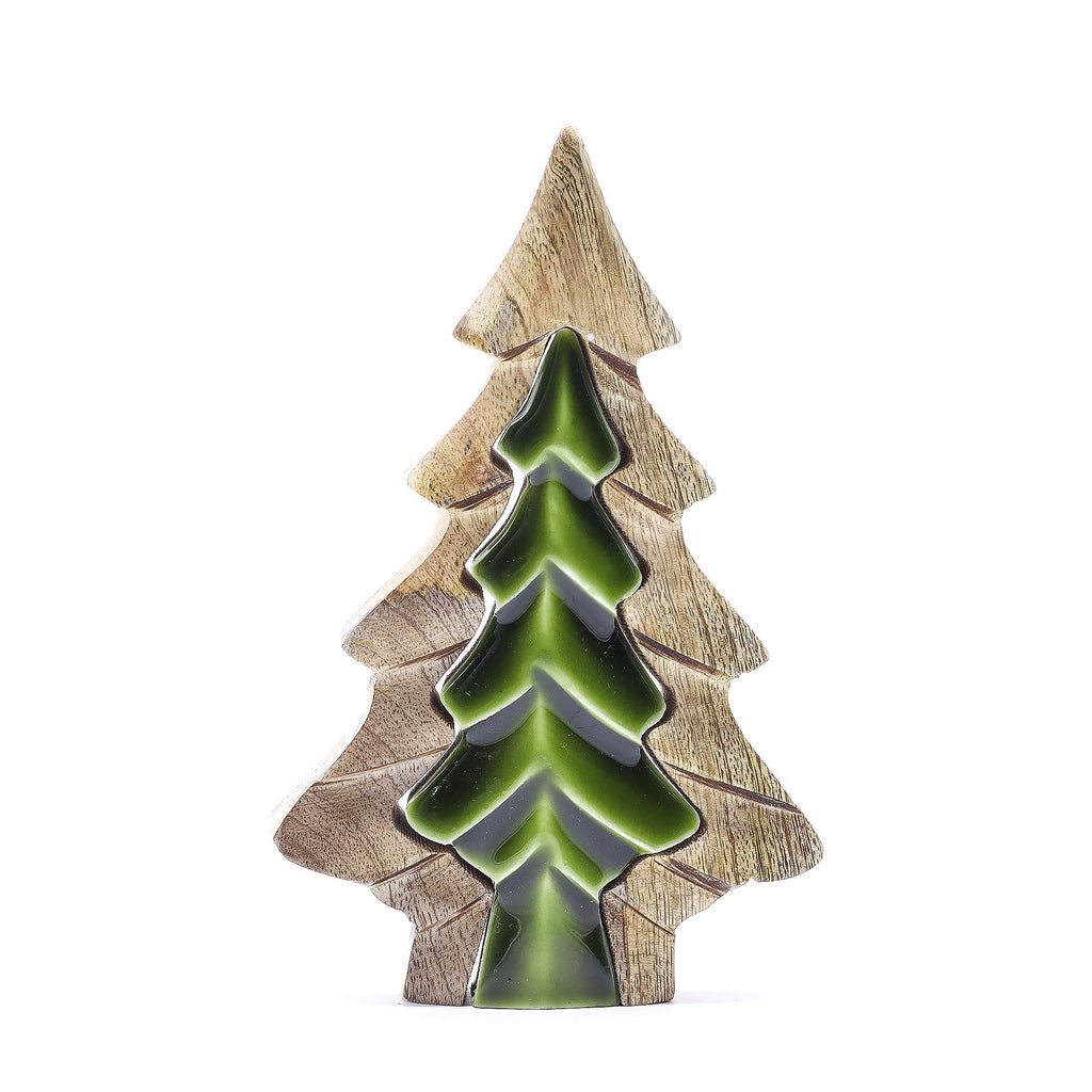 Small Tree in a Tree Wooden Decoration - 15 x 10 cm – view 6