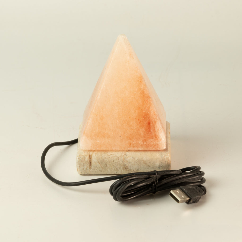 USB Pyramid Himalayan Salt Lamp, 9 cm, Colour Changing – view 3