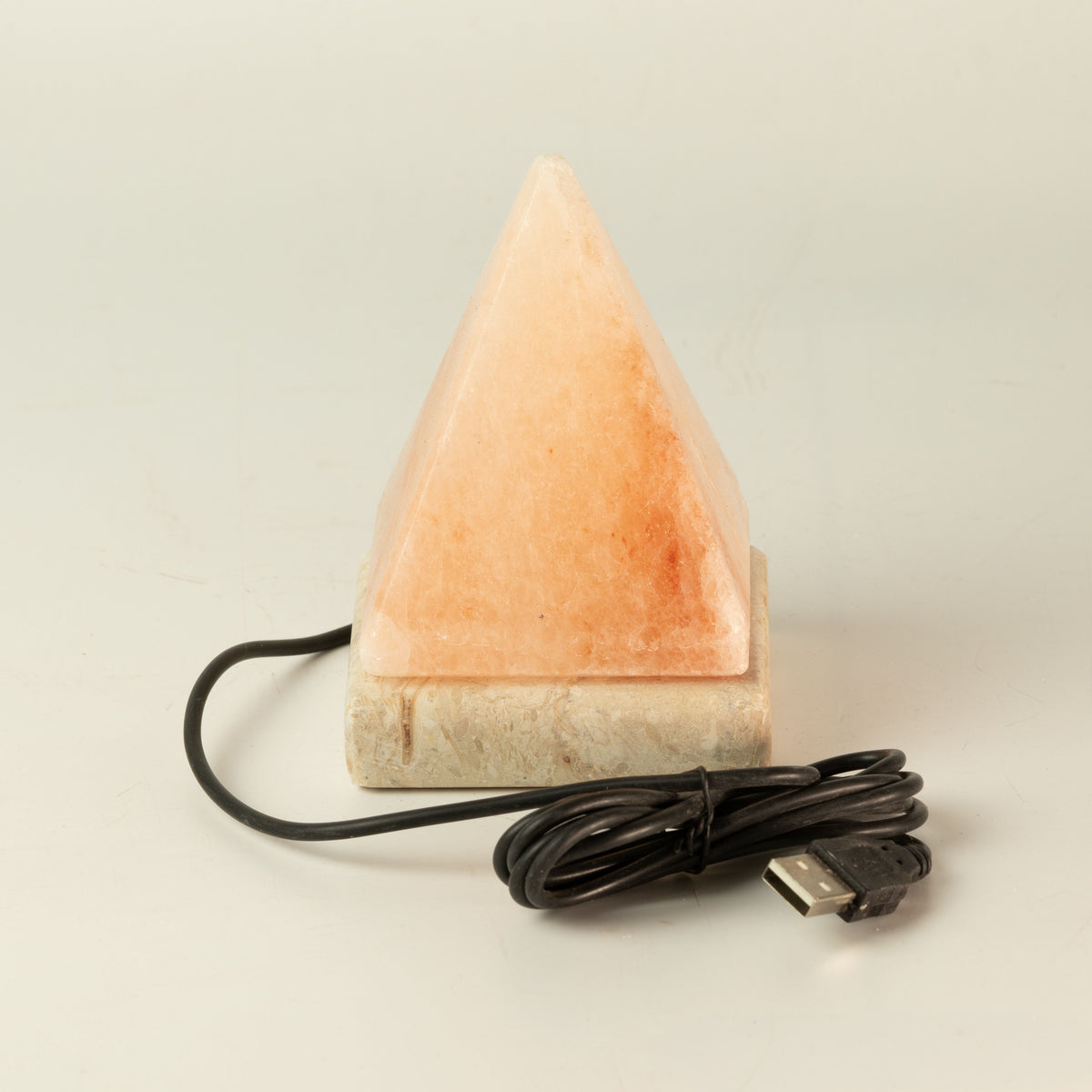 USB Pyramid Himalayan Salt Lamp, 9 cm, Colour Changing – view 3