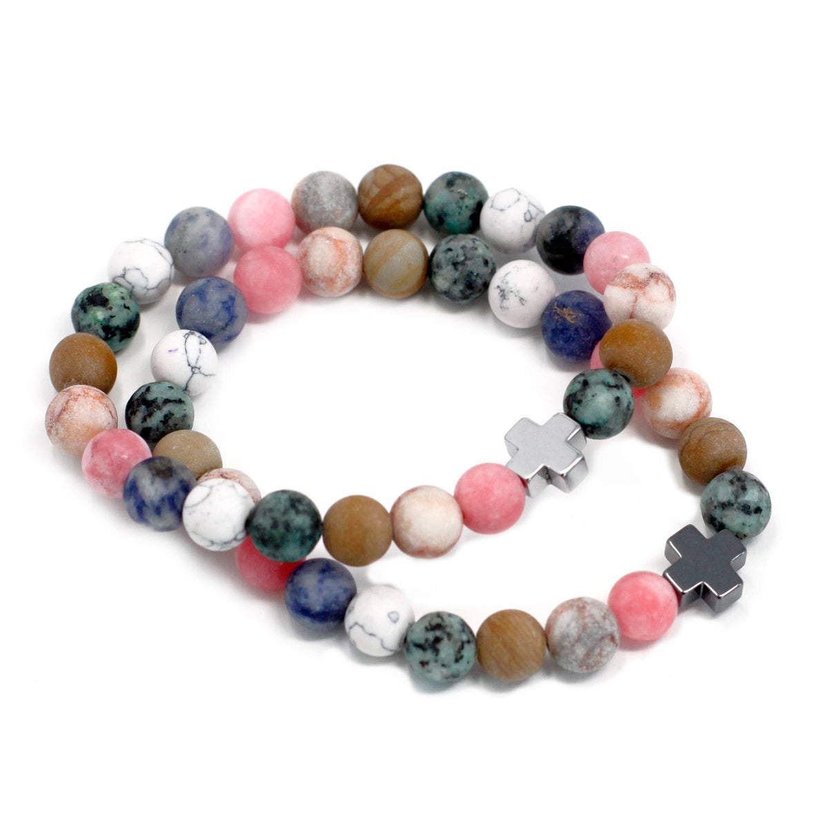 Harmony Friendship Bracelet Set - Rainbow Gemstones – view 13