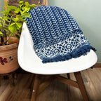 Handmade Indigo Throw - 170x120cm - Seedha Arrows – view 2