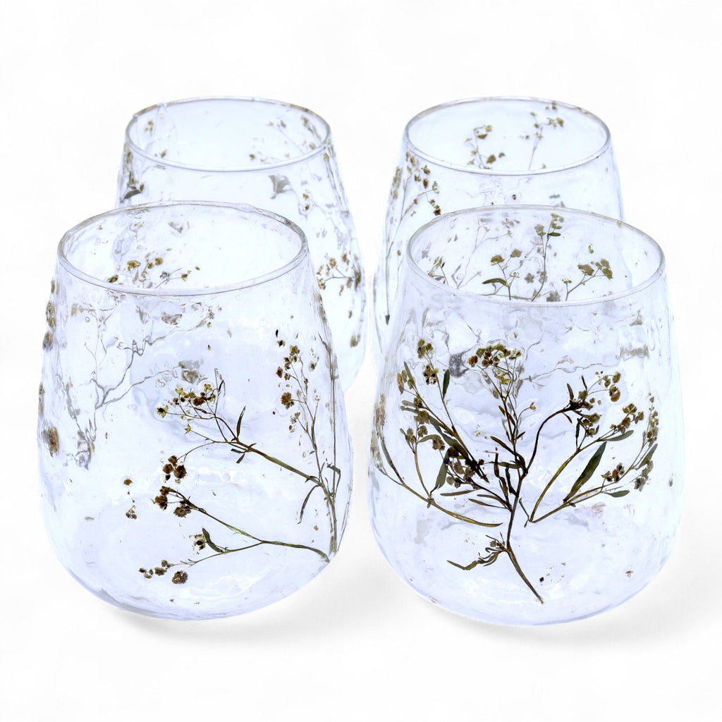 Margarita Glass Vase Candle Holder with Dried Flowers 12x11cm – view 11