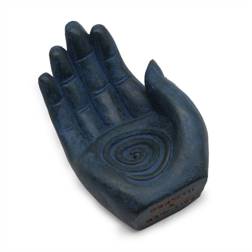 Fertility Hand Incense Burner in Blue – view 3