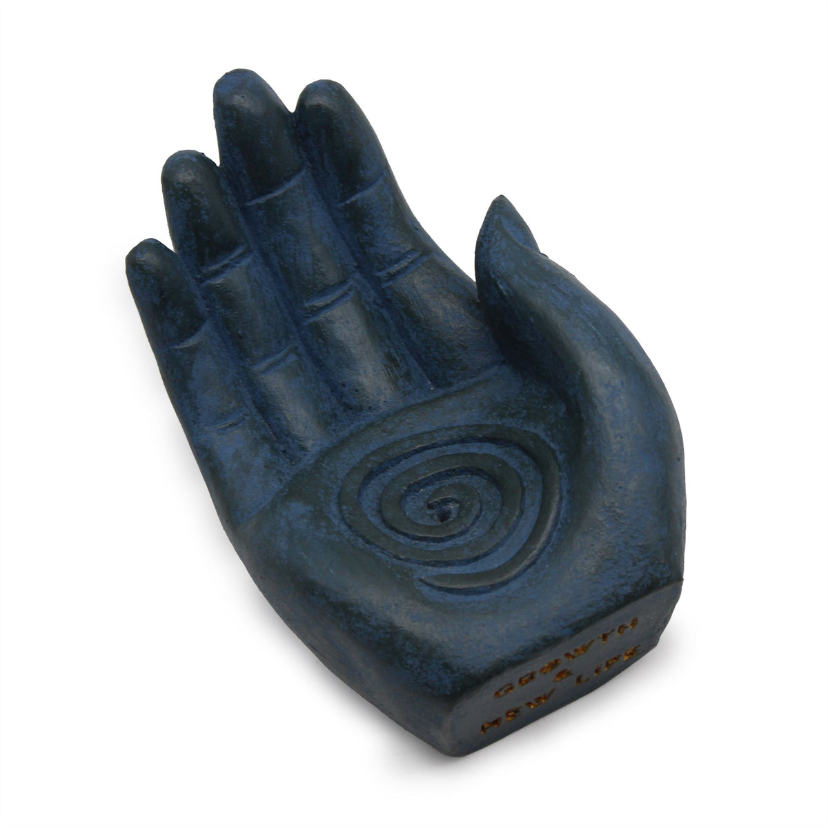 Fertility Hand Incense Burner in Blue – view 3