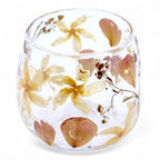 Natural Floral Glass Straight Candle Holder - Rosa 8x8cm – view 5