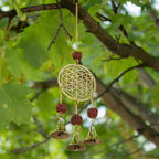 Brass Flower of Life Wind Chime - 3 Bells, 6x27cm – view 3
