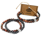 Magnetic Leopard Skin Jasper Gemstone Bracelet – view 3