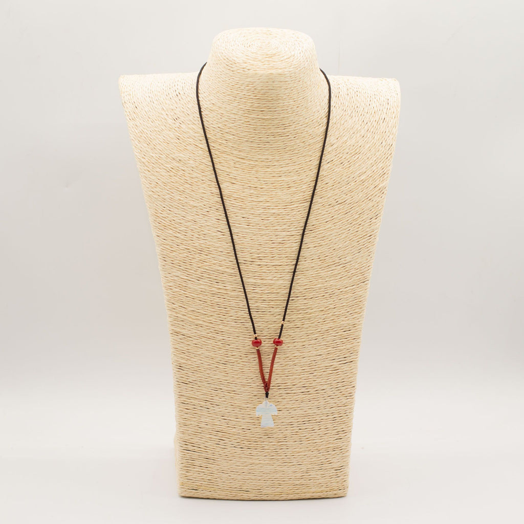 Opalite Angel Cord Necklace Pendant