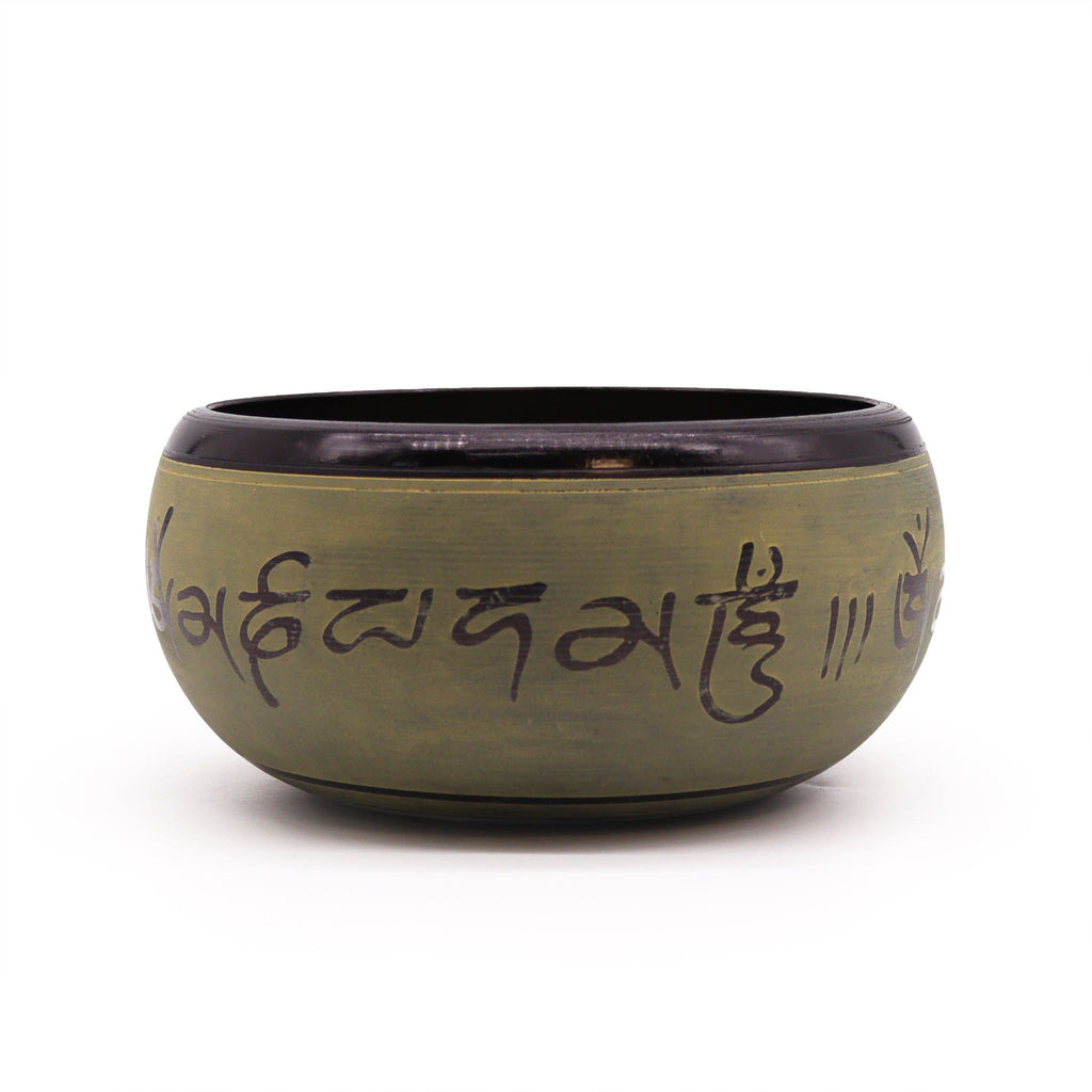 Earth Powder Singing Bowl - Mantra Five Buddha (16cm) – view 3