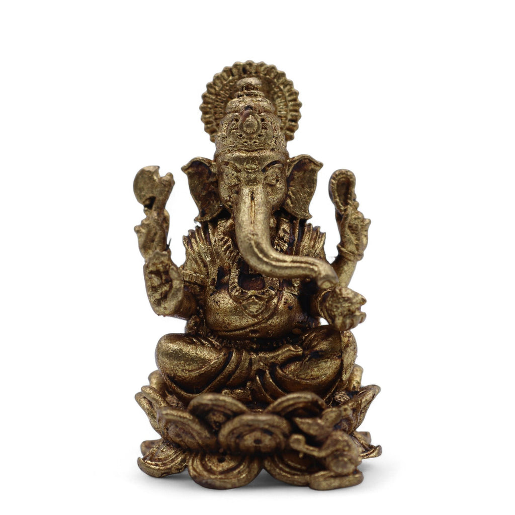 Brass Ganesha Miniature Statue - 37mm – view 8