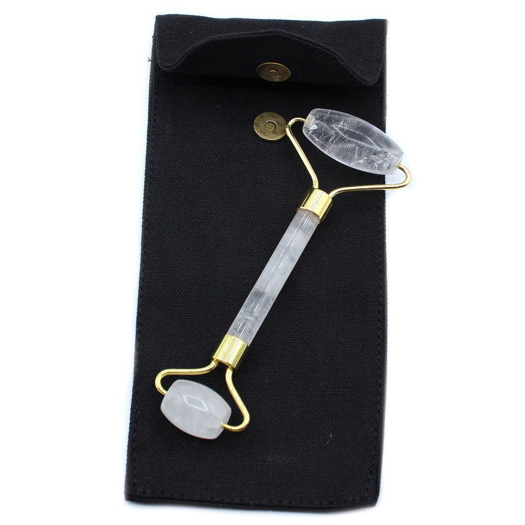 Gemstone Face Roller - Rock Quartz – view 2