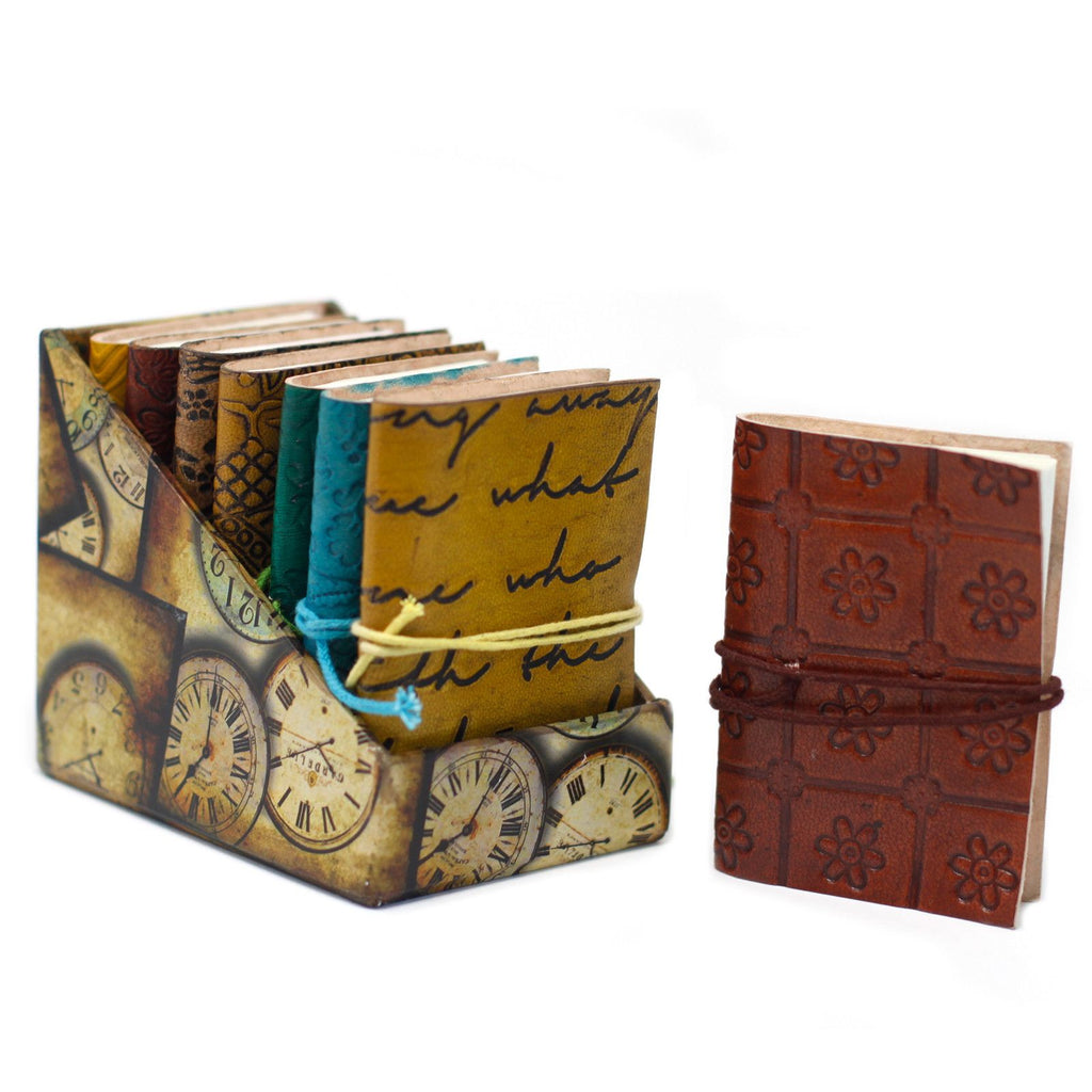 Mini Assorted Leather Notebook – 10x7.5 cm – view 5
