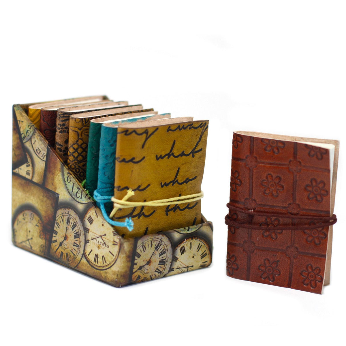 Mini Assorted Leather Notebook – 10x7.5 cm – view 5