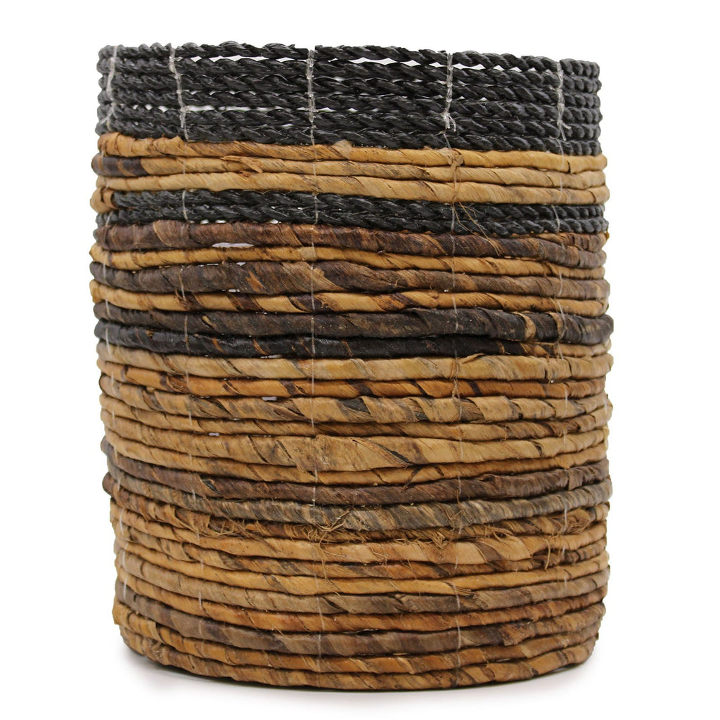 Banana Leaf Vase and Bin Set (2 Vases, 2 Bins), 22 x 22 cm