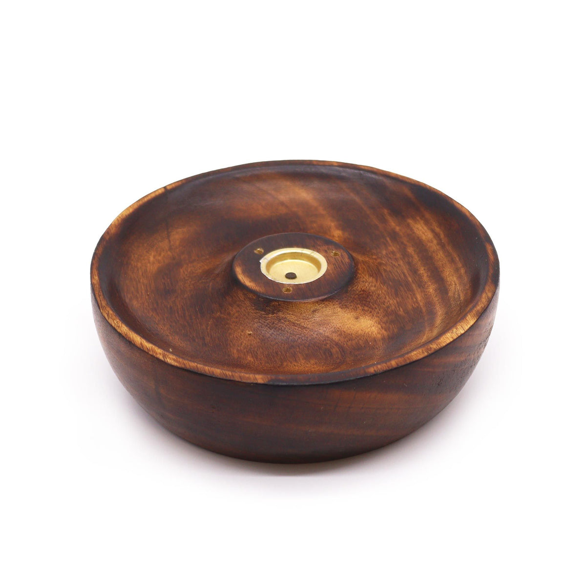 Plain Incense Stick & Cone Burner Disc - Mango Wood – view 3