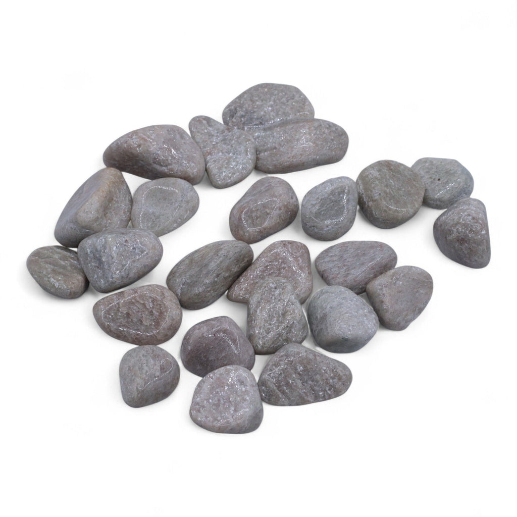 Pack of 24 White Aventurine Tumble Stones Large 20-30mm – view 2