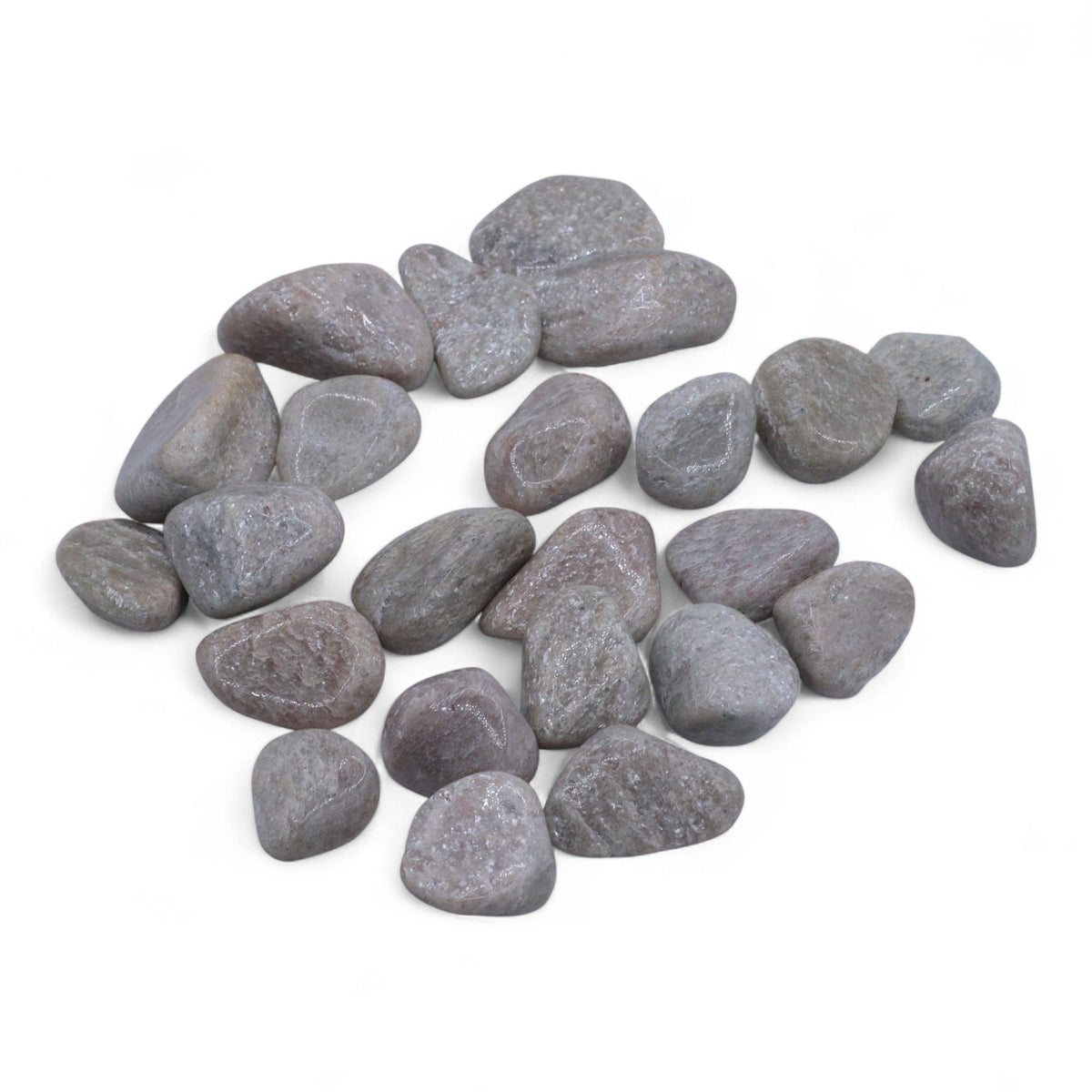 Pack of 24 White Aventurine Tumble Stones Large 20-30mm – view 2