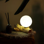 DriftGlow Lamp - Cotton Luna Ivory Shade – view 7